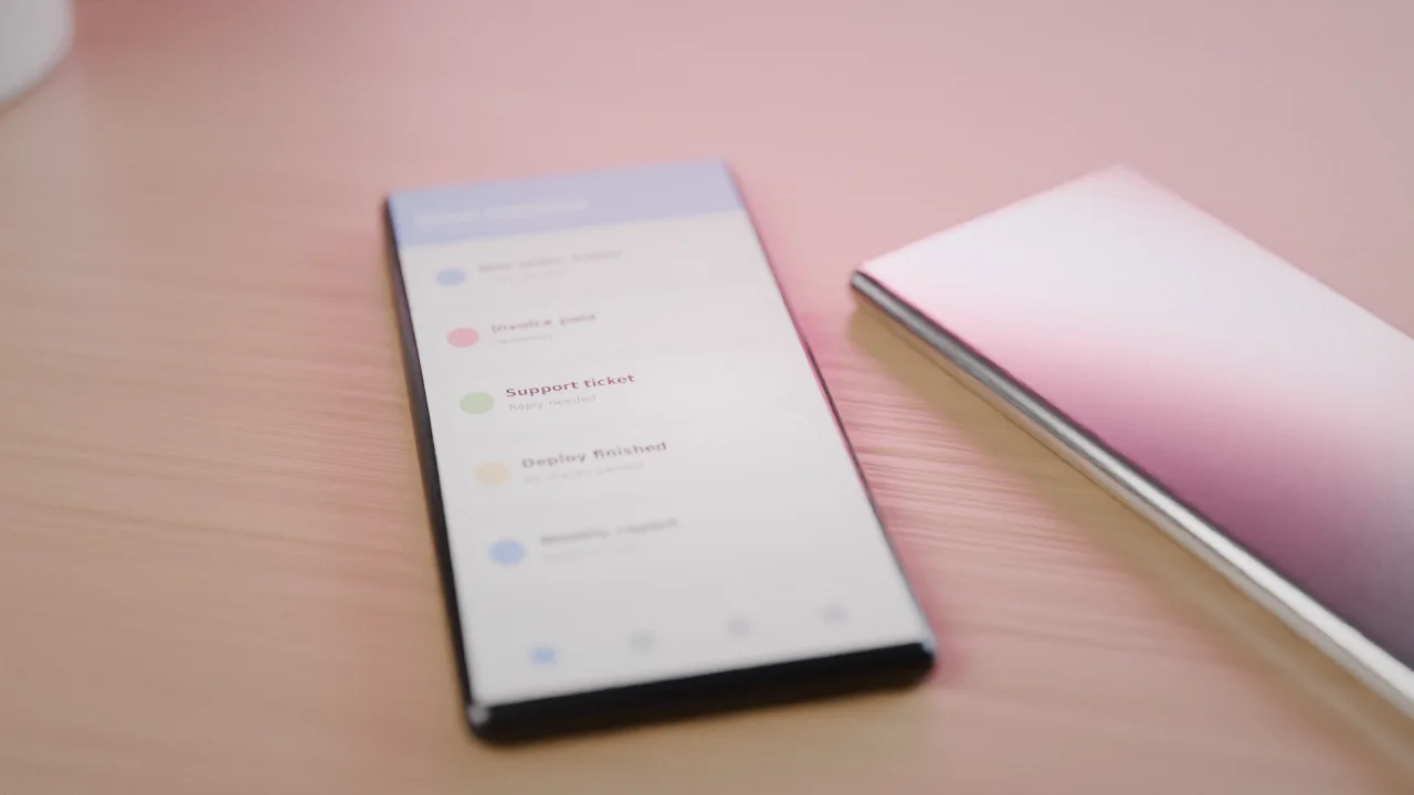 Email, SMS and push notification icons flowing from a central hub illustration
