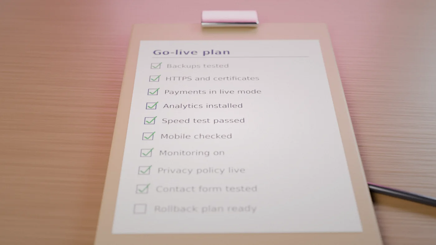 A clipboard with a checklist