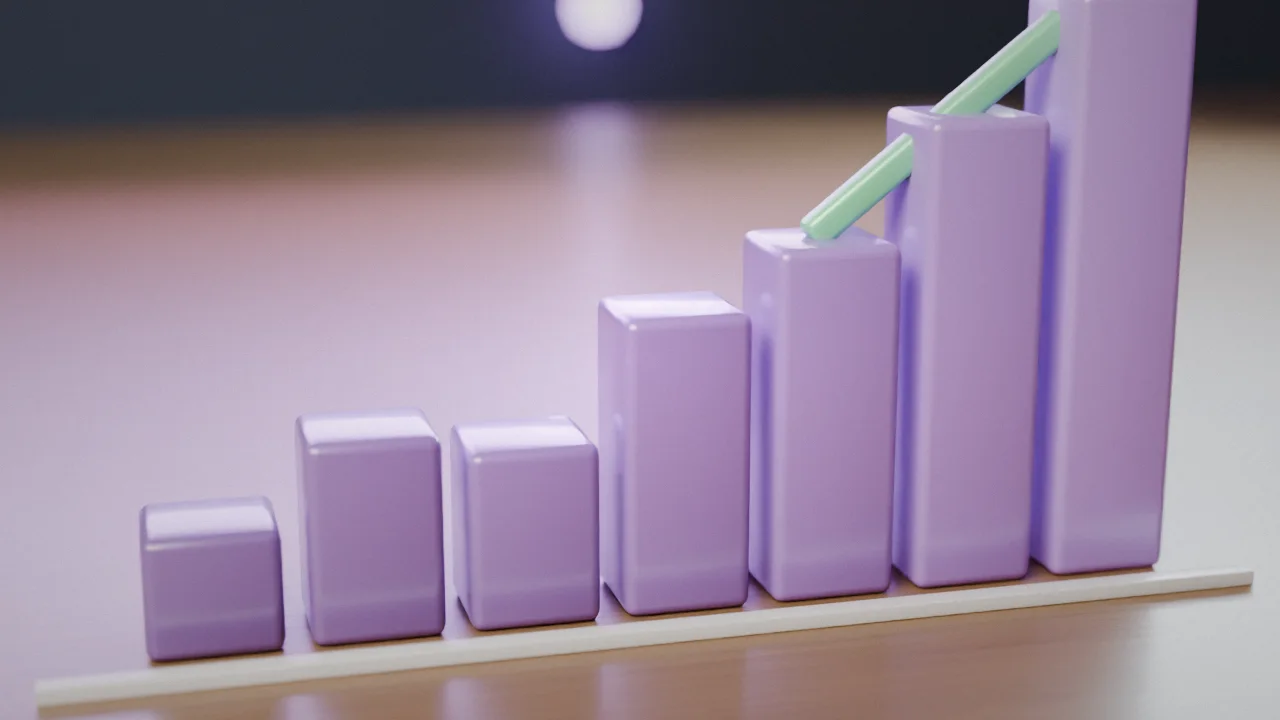 Bar chart illustration comparing cost tiers for custom web application projects