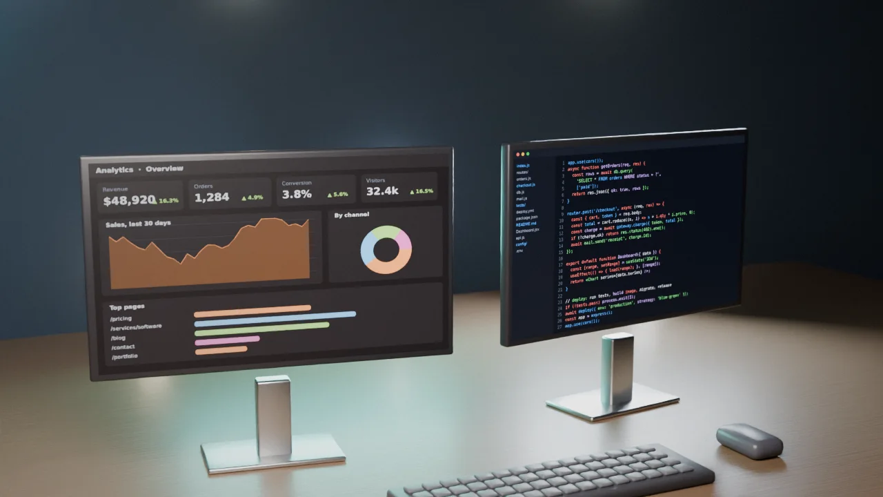 Dashboard with health metrics and alert indicators illustration