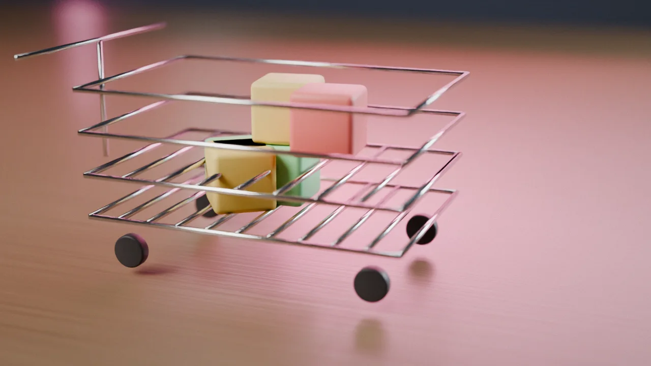 Shopping cart split between hosted platform and custom headless architecture